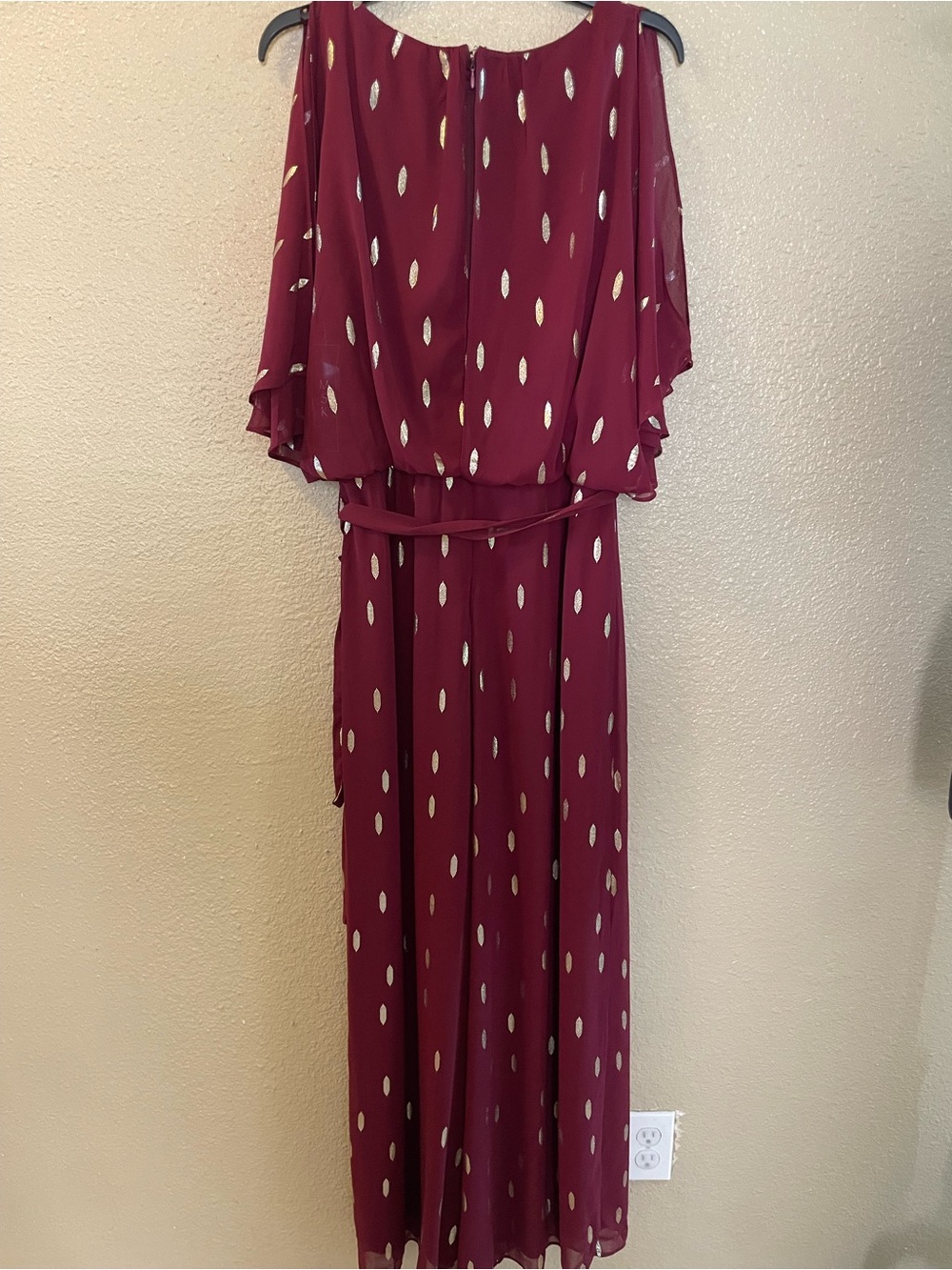 MSK Women’s Crew Neck Belted- Wide-Leg Jumpsuit Size M - Picture 5 of 15